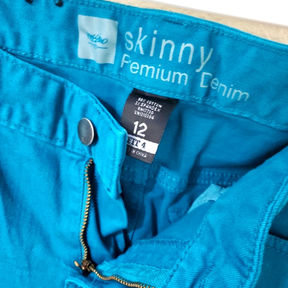 Teal skinny Jeans